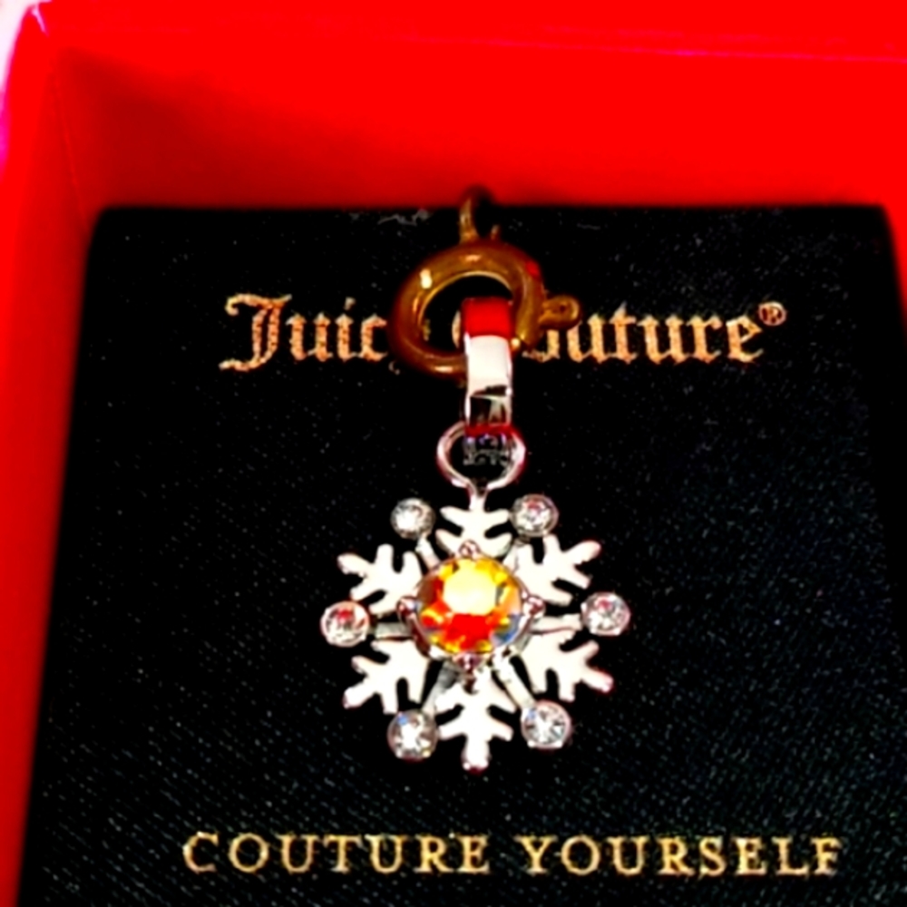 Juicy Couture Pendant w/Orange Crystal NWT - Picture 6 of 7
